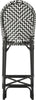 Safavieh Tilden Indoor-Outdoor Bar Stool Black/White Furniture 