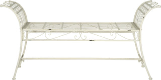 Safavieh Hadley Bench Antique White Furniture main image