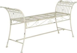 Safavieh Hadley Bench Antique White Furniture 