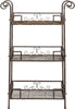 Safavieh Noreen 3 Tier Shelf Rustic Brown Furniture main image