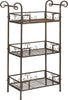 Safavieh Noreen 3 Tier Shelf Rustic Brown Furniture 