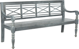 Safavieh Karoo Bench Ash Grey Furniture 