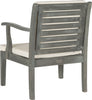 Safavieh Fresno 4pc Outdoor Living Set Ash Grey/Beige Furniture 