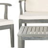 Safavieh Fresno 4pc Outdoor Living Set Ash Grey/Beige Furniture 