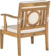 Safavieh Montclair 4pc Outdoor Living Set Teak Brown/Beige Furniture 