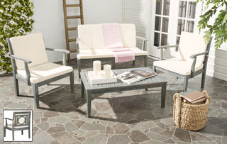 Safavieh Montclair 4pc Outdoor Living Set Ash Grey/Beige  Feature