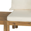 Safavieh Lynwood Modular Outdoor Sectional Teak Brown/Beige Furniture 
