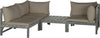 Safavieh Lynwood Modular Outdoor Sectional Ash Grey/Taupe Furniture 