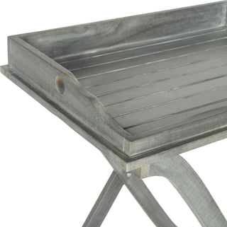 Safavieh Covina Tray Table Ash Grey Furniture 