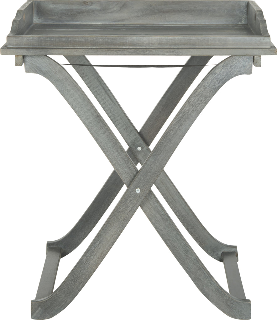 Safavieh Covina Tray Table Ash Grey Furniture main image