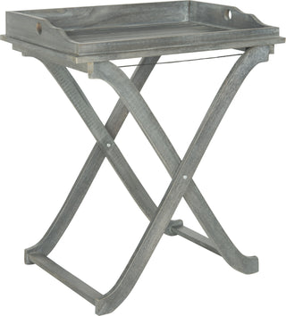 Safavieh Covina Tray Table Ash Grey Furniture 