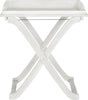Safavieh Covina Tray Table Antique White Furniture main image