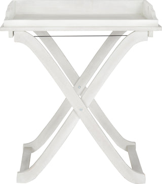 Safavieh Covina Tray Table Antique White Furniture main image