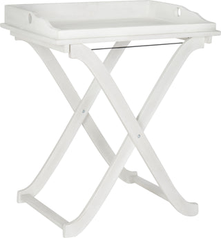 Safavieh Covina Tray Table Antique White Furniture 