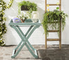 Safavieh Covina Tray Table Beach House Blue Furniture  Feature