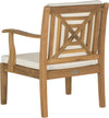 Safavieh Del Mar 4 Pc Outdoor Set Teak Brown/Beige Furniture 