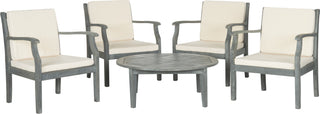 Safavieh Anaheim 5 Pc Coffee Set Ash Grey/Beige Furniture main image