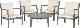 Safavieh Colfax 5 Pc Coffee Set Ash Grey/Beige Furniture main image