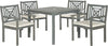 Safavieh Del Mar 5 Pc Dining Set Ash Grey/Beige Furniture main image