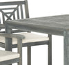 Safavieh Del Mar 5 Pc Dining Set Ash Grey/Beige Furniture 