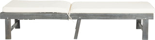 Safavieh Inglewood Chaise Lounge Chair Ash Grey/Beige Furniture 