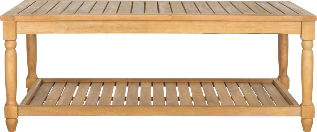Safavieh Oakley Coffee Table Teak Brown Furniture main image