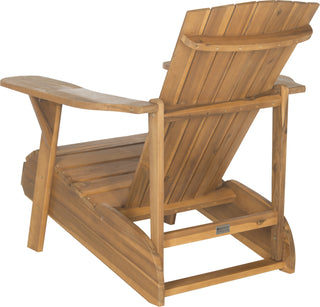 Safavieh Vista Wine Glass Holder Adirondack Chair Teak Brown Furniture 