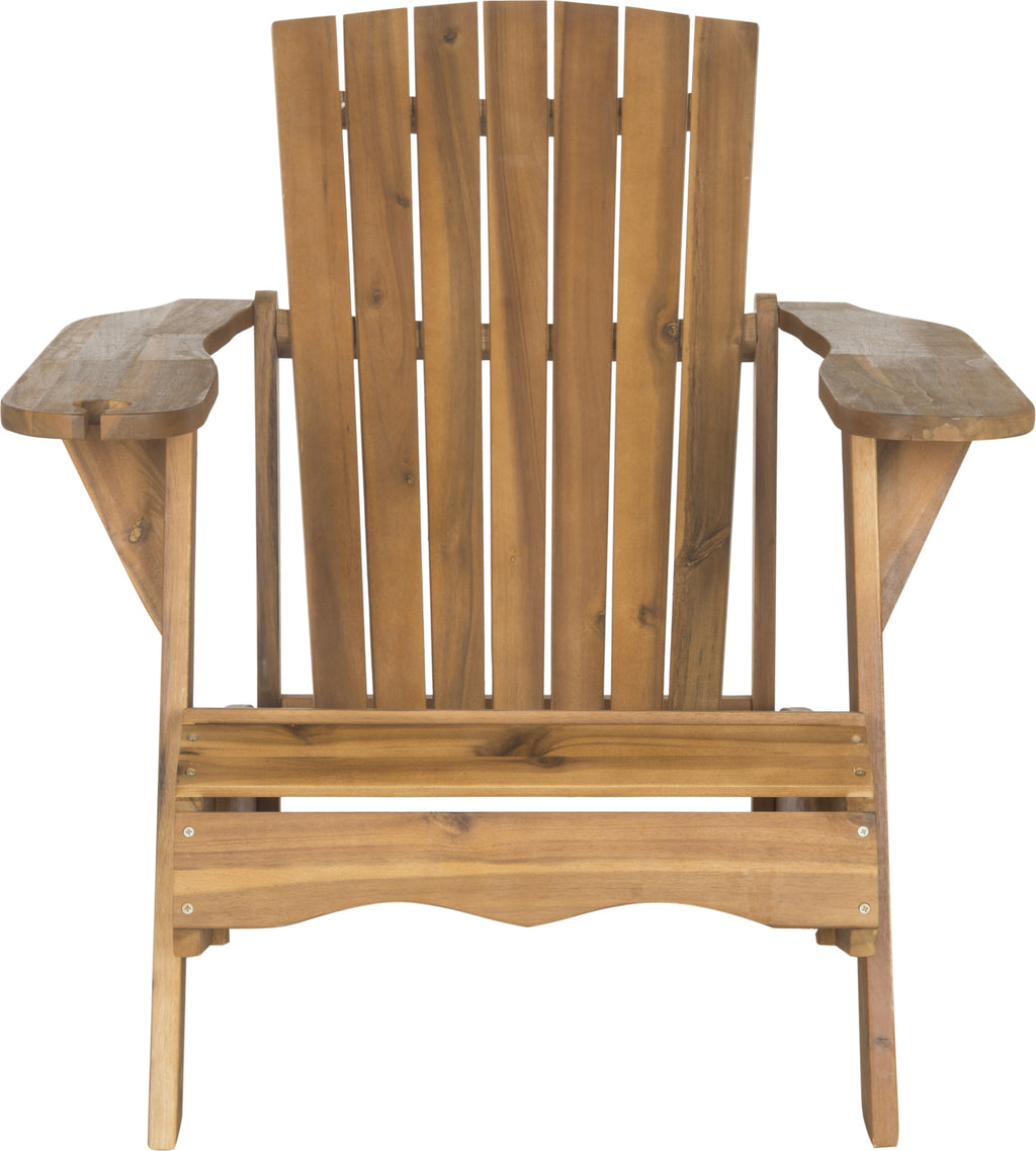 Safavieh Vista Wine Glass Holder Adirondack Chair Teak Brown Furniture main image