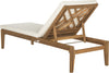 Safavieh Azusa Sunlounger Teak Brown/Beige Furniture 