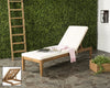 Safavieh Azusa Sunlounger Teak Brown/Beige Furniture  Feature