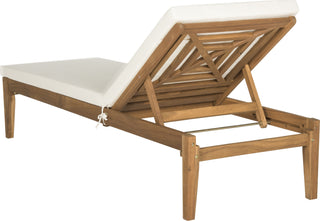 Safavieh Arcata Sunlounger Teak Brown/Beige Furniture 