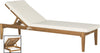 Safavieh Arcata Sunlounger Teak Brown/Beige Furniture 