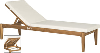 Safavieh Arcata Sunlounger Teak Brown/Beige Furniture 