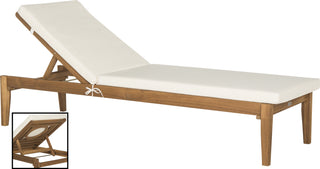 Safavieh Montclair Sunlounger Teak Brown/Beige Furniture 