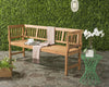 Safavieh Brentwood Bench Teak Brown Furniture  Feature