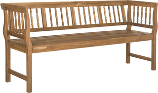 Safavieh Brentwood Bench Teak Brown Furniture 