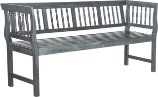 Safavieh Brentwood Bench Ash Grey Furniture 