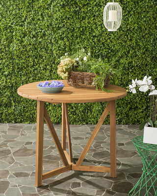 Safavieh Cloverdale Round Table Teak Furniture  Feature