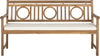 Safavieh Montclair 3 Seat Bench Teak Brown/Beige Furniture main image