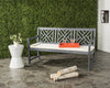 Safavieh Bradbury 3 Seat Bench Ash Grey/Beige Furniture  Feature