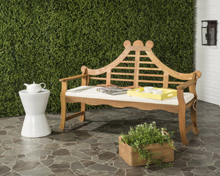 Safavieh Azusa Bench Teak Brown/Beige Furniture  Feature