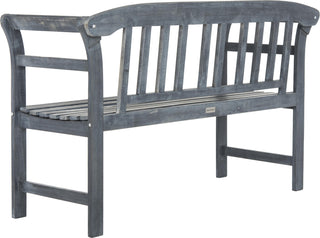 Safavieh Porterville 2 Seat Bench Ash Grey Furniture 