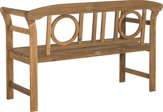 Safavieh Moorpark 2 Seat Bench Teak Furniture 