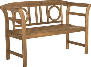 Safavieh Moorpark 2 Seat Bench Teak Furniture 