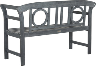 Safavieh Moorpark 2 Seat Bench Ash Grey Furniture 