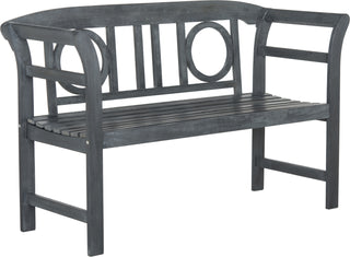 Safavieh Moorpark 2 Seat Bench Ash Grey Furniture 