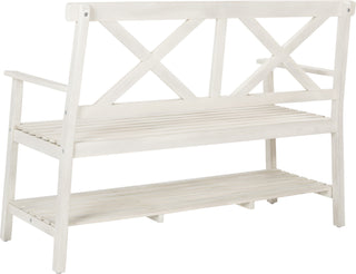 Safavieh Mayer 4921-Inch W Outdoor Bench White Furniture 