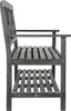 Safavieh Mayer 4921-Inch W Outdoor Bench Dark Slate Grey Furniture 