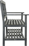 Safavieh Mayer 4921-Inch W Outdoor Bench Dark Slate Grey Furniture 