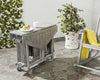 Safavieh Kerman Table And 4 Chairs Grey Wash Furniture 